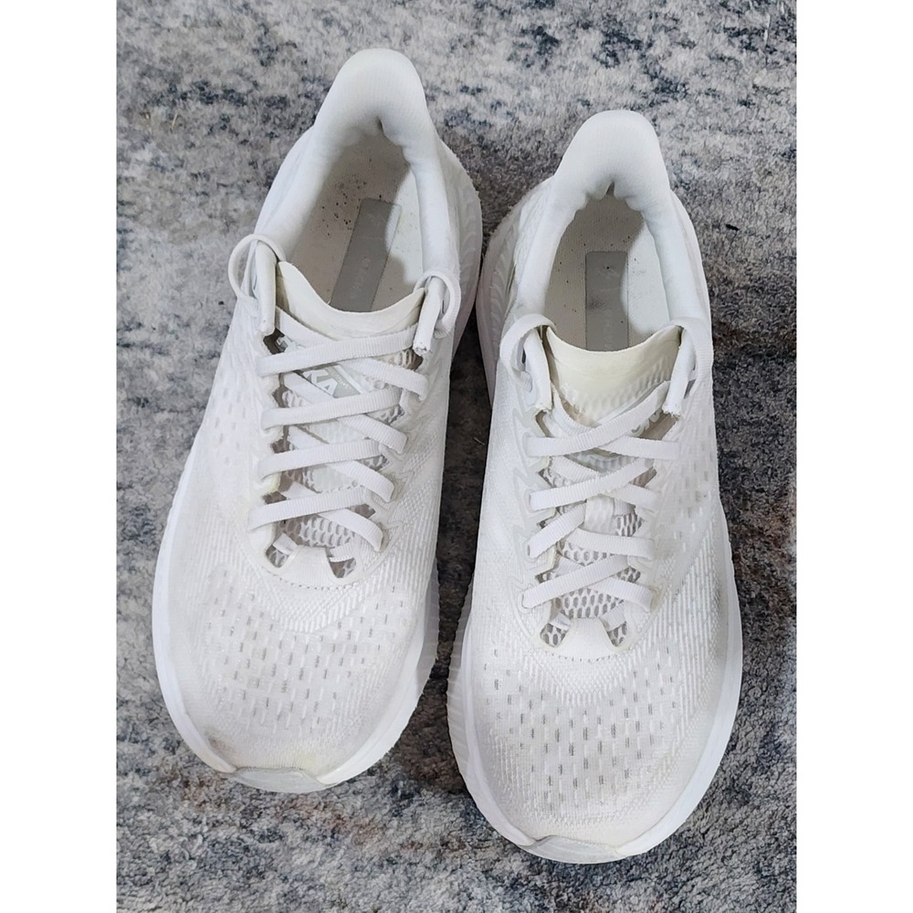 Hoka Women's One One Mach 6 White Oyster Running Shoes Size 8B 1164033 WWH